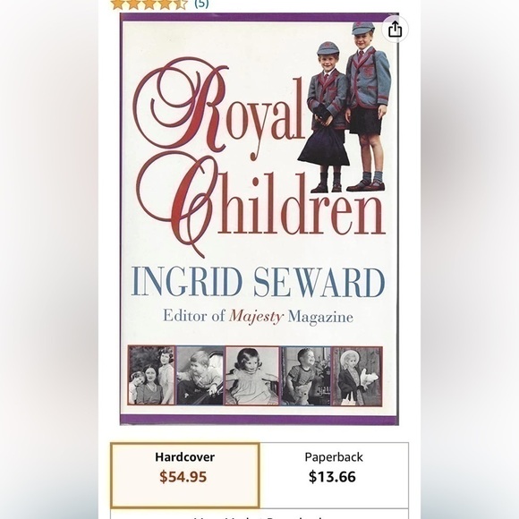 Rare hardcover “Royal Children” - Ingrid Seward and hardcover “William and Kate” - Picture 11 of 11